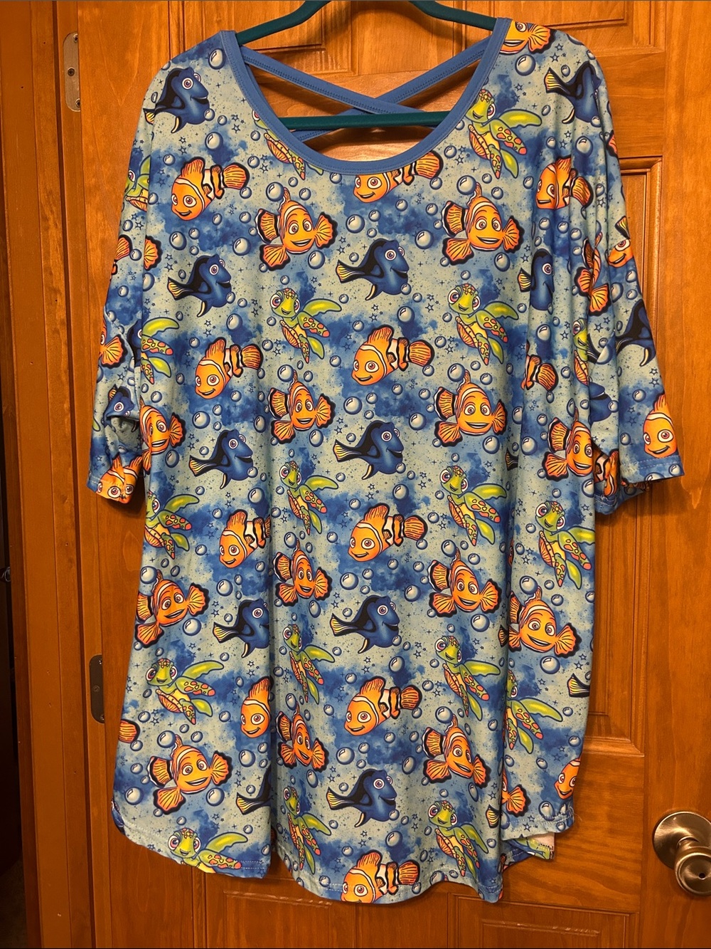Enchanted Dress Shop Finding Nemo Crossback top size 5x NWOT 💙🌊🐢